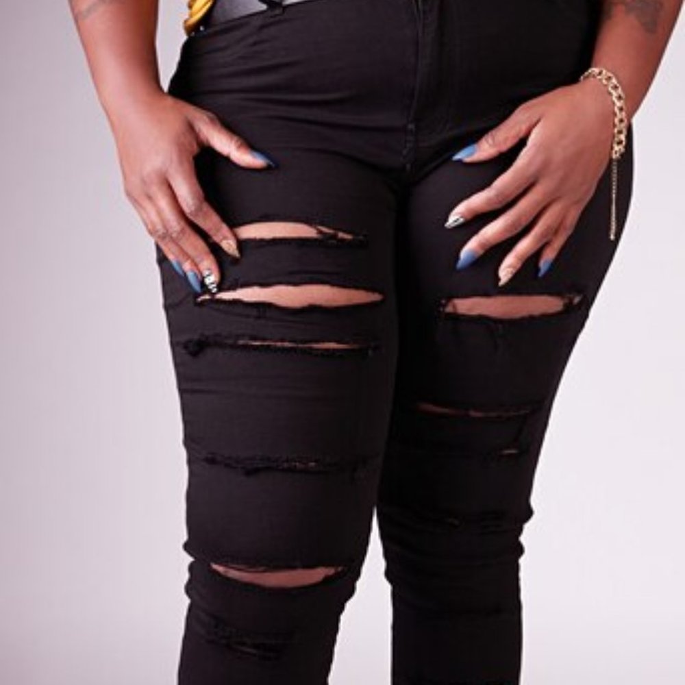 Tanny Distressed Skinny Plus